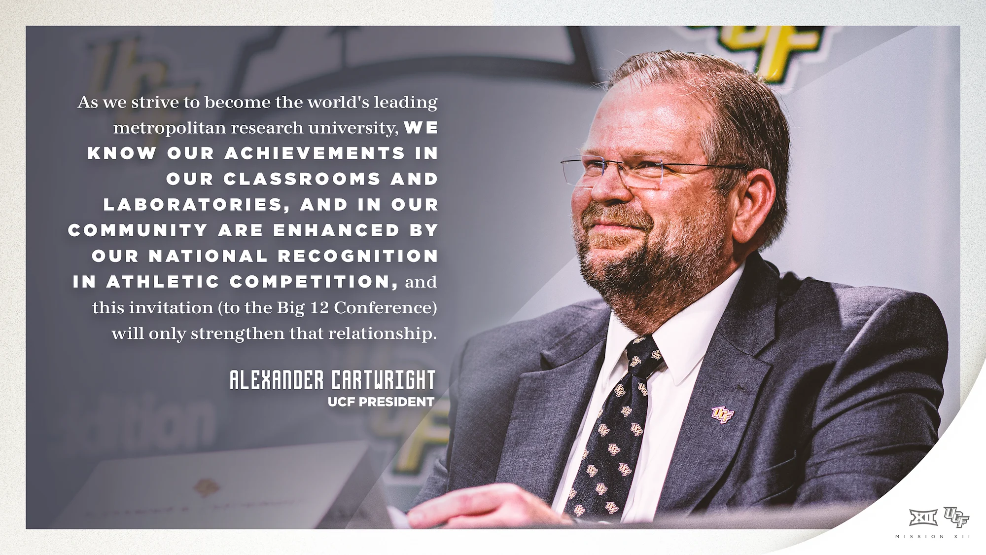 Alexander Cartwright UCF President quote